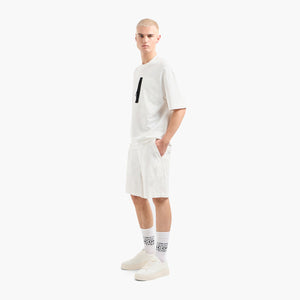 Cotton Crewneck Loose Fit T-Shirt With Front Pocket