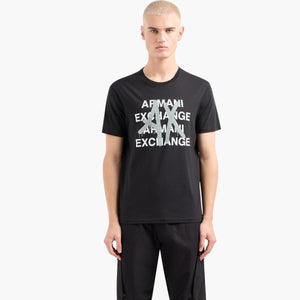 Pima Cotton Crewneck Tshirt With Logo Print