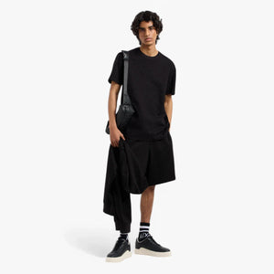 Regular Fit Tone-On-Tone All Over Logo Mercerised Cotton Crewneck T-Shirt