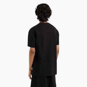 Regular Fit Tone-On-Tone All Over Logo Mercerised Cotton Crewneck T-Shirt