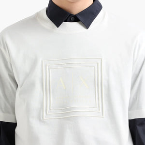 Blue Edition Regular Fit Mercerised Cotton T-Shirt Withtone-On-Tone Branding