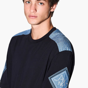 Regular Fit Cotton Crewneck T-Shirt With Embroidered Branding