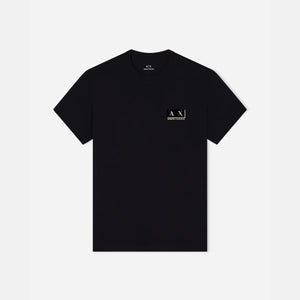 Regular Fit Cotton Crewneck T-Shirt With Flocking Logo Patch
