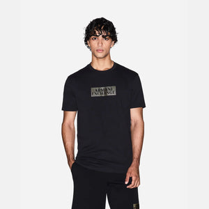 Regular Fit Cotton Crewneck T-Shirt With Central Gold Branding