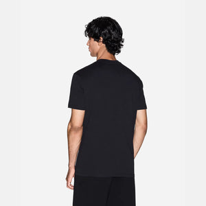 Regular Fit Cotton Crewneck T-Shirt With Central Gold Branding