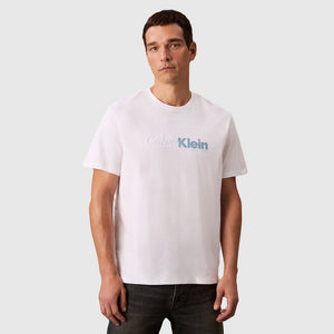 Cursive Graphic T-Shirt - White