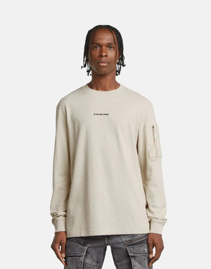 G-Star RAW Checquard Pocket Tweeter Whitebait T-Shirt