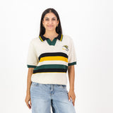 Bafana Bafana YD Stripe SS Knitwear Polo-Ivory