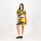 Doctor Khumalo Pleated Knit Mini Skirt-Ivory