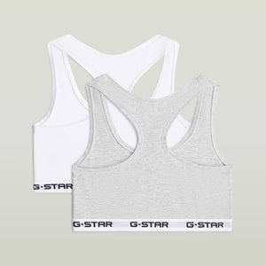 G-Star RAW Racerback Bralette 2 Pack Multi