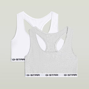 G-Star RAW Racerback Bralette 2 Pack Multi