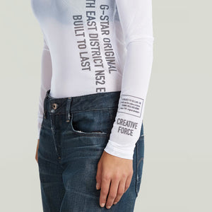 G-Star RAW Stencil Boat Slim White T-Shirt
