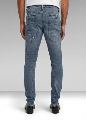 G-Star RAW D-Staq  Faded Blue Pebble Restored 3D Slim Jeans