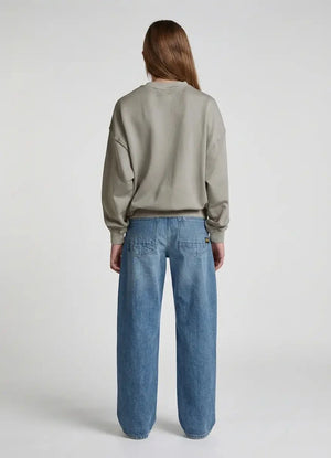 G-Star RAW Girls Oversized Crew Grey Allow Sweatshirt