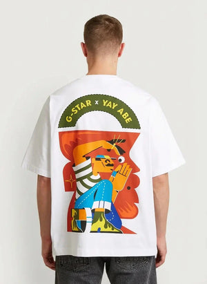 G-Star RAW X Yay Abe Boxy White T-Shirt