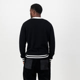 Orlando Pirates Tipped Crew Knit LS Jersey- Black