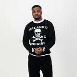Orlando Pirates Tipped Crew Knit LS Jersey- Black